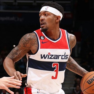 ขายดี เลขที่. เสื้อกีฬาบาสเก็ตบอล ลายทีม Bradley Beal 22-23 Season Washington Wizards Jersey สําหรับผู้ชาย