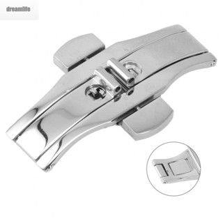 【DREAMLIFE】Metal Watch Band BuckleWatchband Strap Stainless Steel Clasp Butterfly