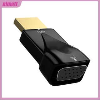 Ni อะแดปเตอร์แปลงสายเคเบิ้ล Hdmi เป็น Vga สําหรับมอนิเตอร์ คอมพิวเตอร์ แล็ปท็อป โปรเจคเตอร์