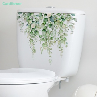 &lt;Cardflower&gt; สติกเกอร์ติดผนังห้องน้ํา ห้องนั่งเล่น มีกาวในตัว ลายใบไม้ สีเขียว