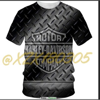 (ทั้งหมดในสต็อก Xzx180305ใหม่ เสื้อยืด พิมพ์ลาย Harley-Davidson Racing 3D 13