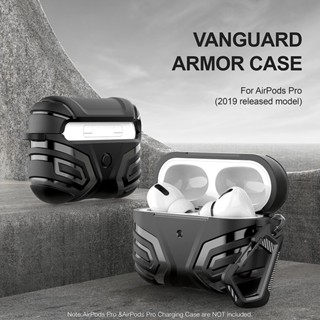 Armor หูฟัง เคส สําหรับ Airpods Pro 2 Generation Mecha TPU ฝาครอบกันกระแทกสําหรับ Airpods 3 Pro 2 3rd Protective เคส พร้อมตะขอ