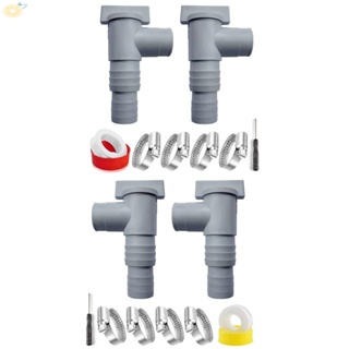 【VARSTR】Pool Valve 1 Sets For Above Ground Hose Connection Hut-off Valve Pool Hose Valve