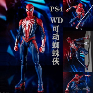 Quick-release WD Spider-Man upgraded battle clothes Sony PS4 game version movable little spider hand-made doll decoration model