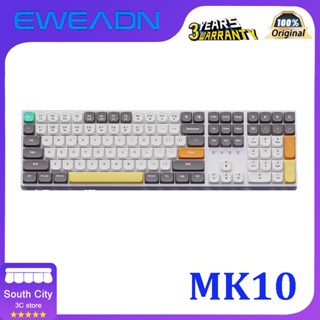 Eweadn MK10 คีย์บอร์ดเล่นเกมไร้สายบลูทูธ แบบบางพิเศษ สวิตช์ต่ํา สําหรับคอมพิวเตอร์ สํานักงาน