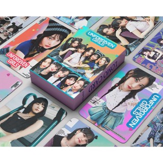 โปสการ์ด อัลบั้มรูปภาพ LE SSERAFIM UNFORGIVEN 1st Japan MINI Lesserafim Lomo Cards Kpop 55 ชิ้น ต่อกล่อง