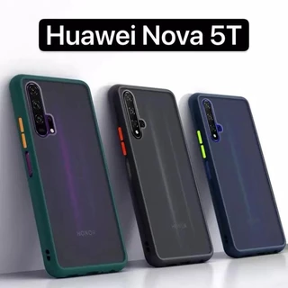 เคส Huawei nova 5T/ nova 3i เคสหัวเว่ย ขอบสีผิวด้าน เคสกันกระแทก TPU Case