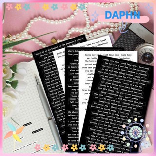 DAPHS สติกเกอร์ ขนาดเล็ก ลายข้อความ Happy Plan สําหรับตกแต่งสมุดไดอารี่ อัลบั้มสะสม DIY 406 ชิ้น