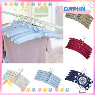 Daphs ไม้แขวนเสื้อ ผ้าซาติน บุฟองน้ํา สําหรับโรงแรม 5 ชิ้น