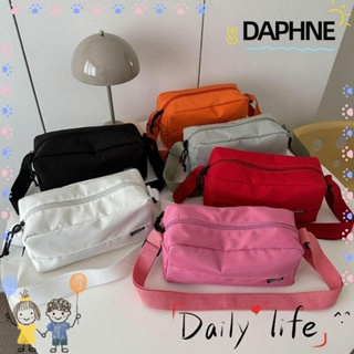 Daphne กระเป๋าสะพายไหล่ ผ้าออกซ์ฟอร์ด น้ําหนักเบา แต่งซิป จุของได้เยอะ สําหรับสตรี 2023