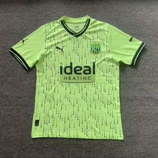 เสื้อกีฬาแขนสั้น ลายทีมชาติฟุตบอล West Bromwich Albion Away Club ไซซ์ S - XXL แบบแห้งเร็ว สําหรับผู้ชาย ไซซ์ 23-24