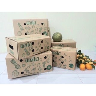 ส่งด่วน 1 วัน [10 ใบ] กล่องผลไม้เบอร์ D+11 (5 ชั้น) ส่งฟรี