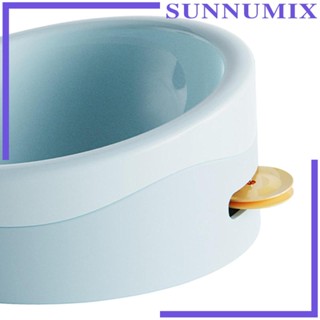 [Sunnimix] ชามใส่อาหาร พร้อมกระดิ่ง ถอดออกได้ ขนาดเล็ก สําหรับสัตว์เลี้ยง สุนัข แมว