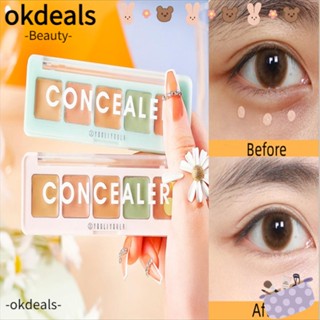 Okdeals คอนซีลเลอร์ ปกปิดรอยสิว กันน้ํา ติดทนนาน รอยคล้ําใต้ตา สําหรับโทนสีผิวสม่ําเสมอ