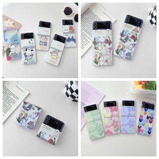 เคสโทรศัพท์มือถือ แบบฝาพับ บางพิเศษ ลายน่ารัก สําหรับ Samsung Galaxy Z Flip 4 Z Flip 3 Z Flip4 Z Flip3