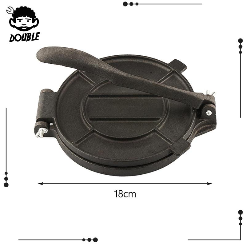 [ Cast Iron Tortilla Press Tortilla Maker สําหรับเครป แพนเค้ก ครอบครัว ปิกนิก - รูปที่ 6