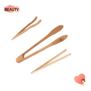 Beauty ที่คีบไม้ ไม้ไผ่ 6 ชิ้น สําหรับคีบชีส ผลไม้ 6 ชิ้น