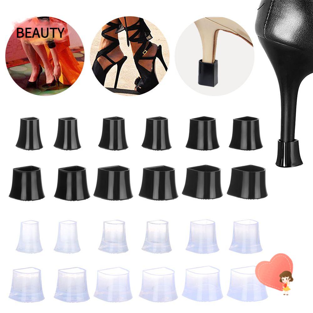 Beauty ปลอกสวมหุ้มรองเท้าส้นสูง ทรงกลม กันลื่น 1 คู่