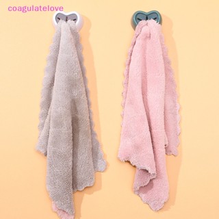 Coagulatelove ตะขอแขวนผ้าขนหนู แบบติดผนังห้องน้ํา ห้องครัว [ขายดี]