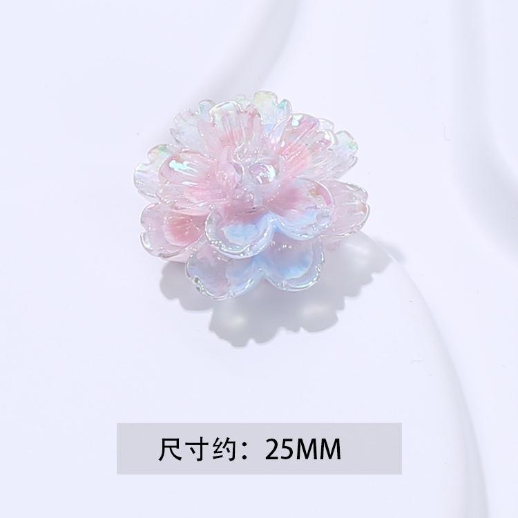 10 ชิ้น / เซต สองชั้น ชุบ ดอกเบญจมาศ ด้านหลังแบน Diy ที่คาดผม เชือกผม ครีมเจล เคสโทรศัพท์ อุปกรณ์ตกแต่งถ้วยน้ํา - รูปที่ 6