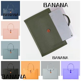 Banana1 กระเป๋าถือ หนัง PU ขนาด 13 14 15 นิ้ว สําหรับใส่แล็ปท็อป โน้ตบุ๊ก คอมพิวเตอร์