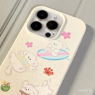 เคสป้องกันโทรศัพท์มือถือซิลิโคน แบบนิ่ม ลายการ์ตูนลูกสุนัขเล่นเซิร์ฟ สําหรับ iPhone 14 13promax 12 11 7p 8plus x xr xsmax