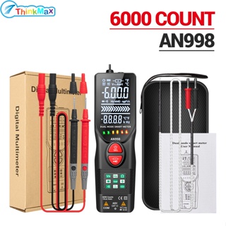 Aneng An998 มัลติมิเตอร์อัจฉริยะ โหมดคู่ ไม่สัมผัส ปากกาเหนี่ยวนํา ความแม่นยําสูง เครื่องทดสอบการตรวจจับสาย อเนกประสงค์