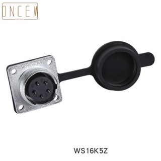 【ONCEMOREAGAIN】Plug+socket WS16 Welding Zinc-based Alloy Φ16mm -40℃~85℃ 2/3/4/5/7/9/10 Pin