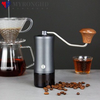 Myronghd เครื่องบดกาแฟเอสเพรสโซ่ เครื่องเทศ สเตนเลส แฮนด์เมด