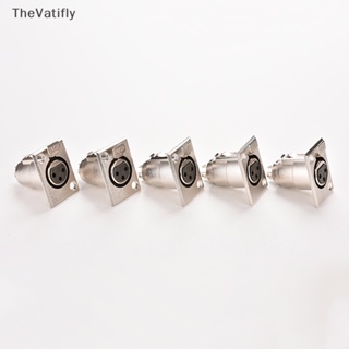 [TheVatifly] ซ็อกเก็ตแจ็คเชื่อมต่อนิกเกิล ตัวเมีย 3-Pin XLR 1 ชิ้น [Preferred]