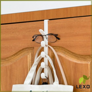 LEXO ที่แขวนประตู ตะขอแขวนประตู 5 ขอ ที่แขวนของเกี่ยวประตู ส่งคละสี Back Door Multipurpose Hanger