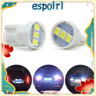 Espo หลอดไฟ LED COB 2835 3SMD สีขาว สําหรับติดป้ายทะเบียนรถยนต์ 2 ชิ้น