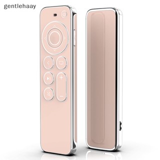 Gent เคส TPU ขอบเงิน ใส ป้องกันรอยขีดข่วน สําหรับ Apple TV 4K HD EN