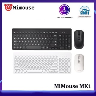 Mimouse MK1 ชุดคีย์บอร์ดและเมาส์ไร้สาย บลูทูธ เสียงเงียบ พิมพ์ตัวเลขพิเศษ สําหรับคอมพิวเตอร์ สํานักงาน