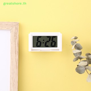 Greatshore นาฬิกาดิจิทัล มีกาวในตัว หน้าจอ LCD จัมโบ้ สําหรับติดรถยนต์ TH