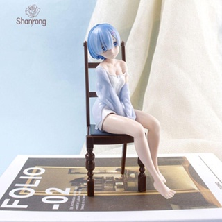 Shanrong โมเดลวันพีช ฟิกเกอร์อนิเมะ Re ZERO Starting Life in Another World Rem Relax Rem ขนาด 17 ซม. ของเล่นสําหรับเด็ก