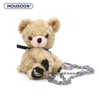 MOUSOON กระเป๋า Messenger ผู้หญิง Plush ญี่ปุ่นและเกาหลีการ์ตูนหมีน่ารักกระเป๋าคาดเอวของเล่น