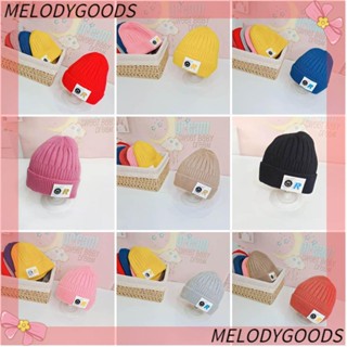 Melodg Beanies หมวกบีนนี่ลําลอง สีพื้น อบอุ่น สําหรับเด็ก