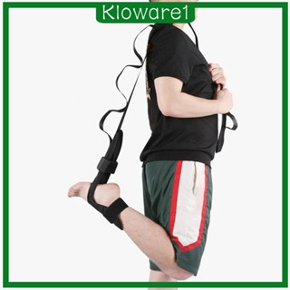 [Kloware1] สายรัดข้อเท้า สีดํา สําหรับเต้นบัลเล่ต์ พิลาทิส โยคะ