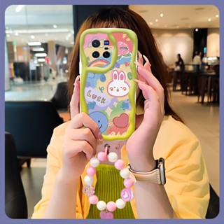 Wave border three-dimensional Phone Case For VIVO X80 Pendants flower trend Soft Pendants Liquid silicone originality interest