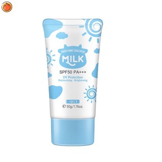 Milk Face ครีมกันแดด SPF 50+ SPF 50 ให้ความชุ่มชื้น ป้องกันผิวขาว YKT