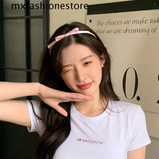 Mxfashione ที่คาดผมโบว์น่ารัก เรียบง่าย Ins กันลื่น เครื่องประดับผม Y2k ล้างหน้า ที่คาดผมเจ้าหญิง ที่คาดผมบาง ที่คาดผมเกาหลี