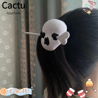 Cactu กิ๊บติดผม รูปกะโหลก แม่มด คอสเพลย์ มอด แม่มด สไตล์เรโทร เครื่องประดับ สําหรับผู้หญิง