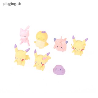 ฟิกเกอร์ Pvc การ์ตูนปิกาจู Psyduck Mew Clefairy Kawaii