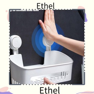 Ethel1 ชั้นวางฝักบัวอาบน้ํา แบบตัวดูดติดผนัง ถอดออกได้ รับน้ําหนักได้เต็มที่ 22 ปอนด์ ไม่ต้องเจาะรู สําหรับห้องครัว