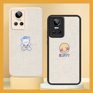 luxurious leather Phone Case For OPPO Realme GT Neo3 heat dissipation Dirt-resistant Silica gel protective Back Cover Cartoon