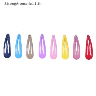 Strongaromatic กิ๊บติดผมโลหะ คละสี สําหรับเด็กผู้หญิง 50 ชิ้น