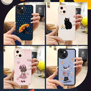 Phone lens protection creative Phone Case For iphone13 heat dissipation Cartoon protective leather texture simple personality