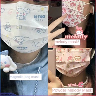 Hello Kitty Daisyduck 10pcs 3plymask For Adult Men Women Lady Snoopy Kuromi Cinnamoroll Geminikirby Cartoon Print Design Japanese Anime (twinkle.th)