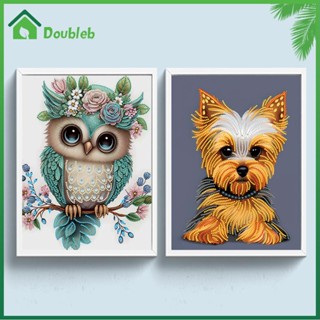 【Doub X ✮】ภาพวาดปักเพชร รูปสัตว์ 5D DIY สําหรับตกแต่งบ้าน ✮